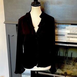 Ann Taylor black silk blouse. Size 10.